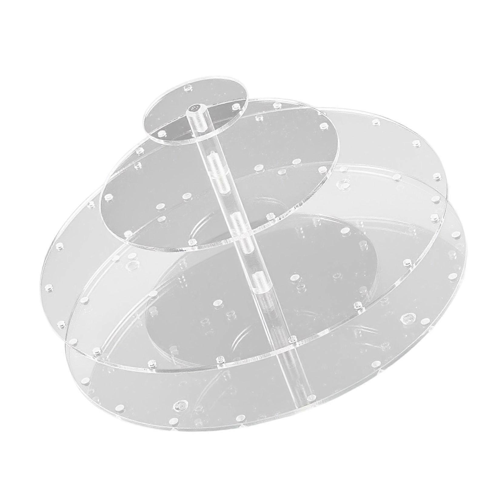 Clear Acrylic Lollipop Stand With 4 Tiered Design 31 Slots For Dessert Display At Event Celebration Multicolor