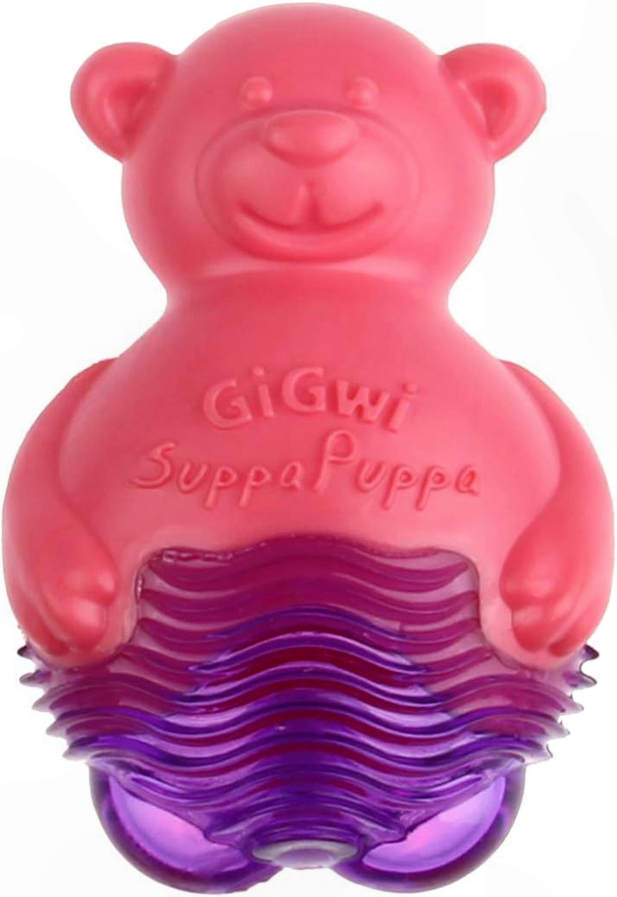 Plush Squeaky Toy for Puppies and Small Dogs Pink Soft Chewable Playmate