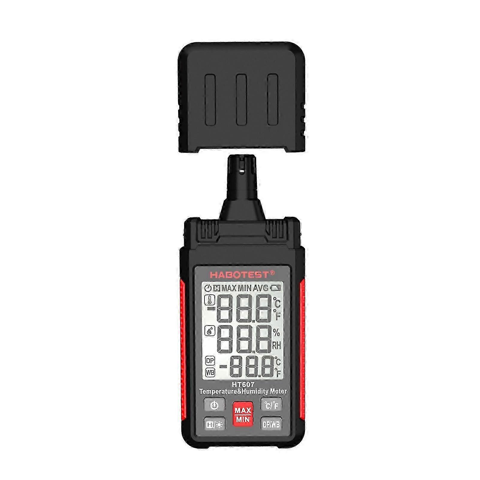 Multifunctional hygrometer, HT607, capable of measuring wet and dry bulb and dew point temperatures