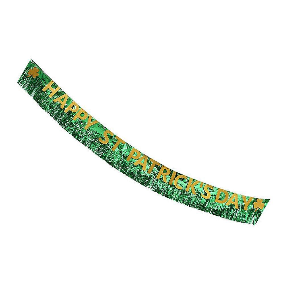 Shamrock Clover Garland Banner for St Patrick's Day Party Decorations 1pc