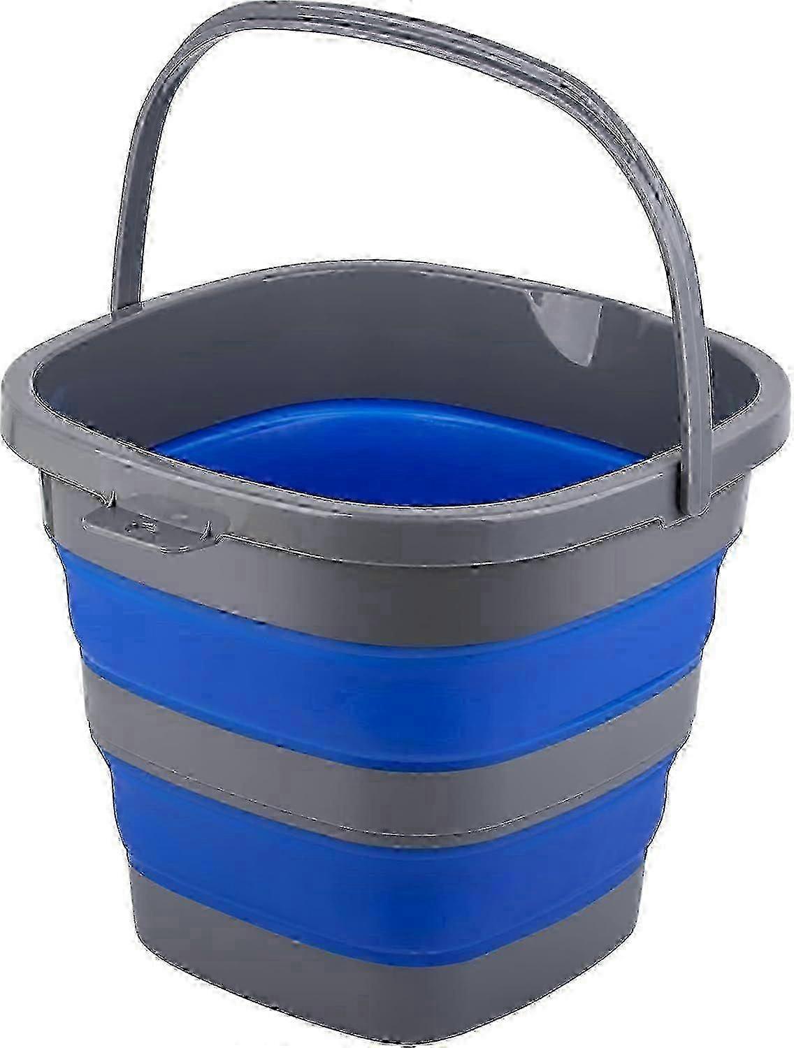 Collapsible Plastic Bucket With 2.6 Gallon (10l), Foldable Rectangular Tub For Db 2025