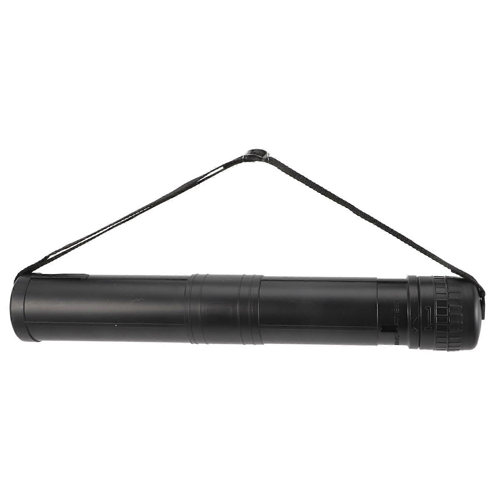 Telescopic Drawing Tube For Artists Adjustable Length Portable Art Tube For Posters Maps Prints Documents Black 77X6CM