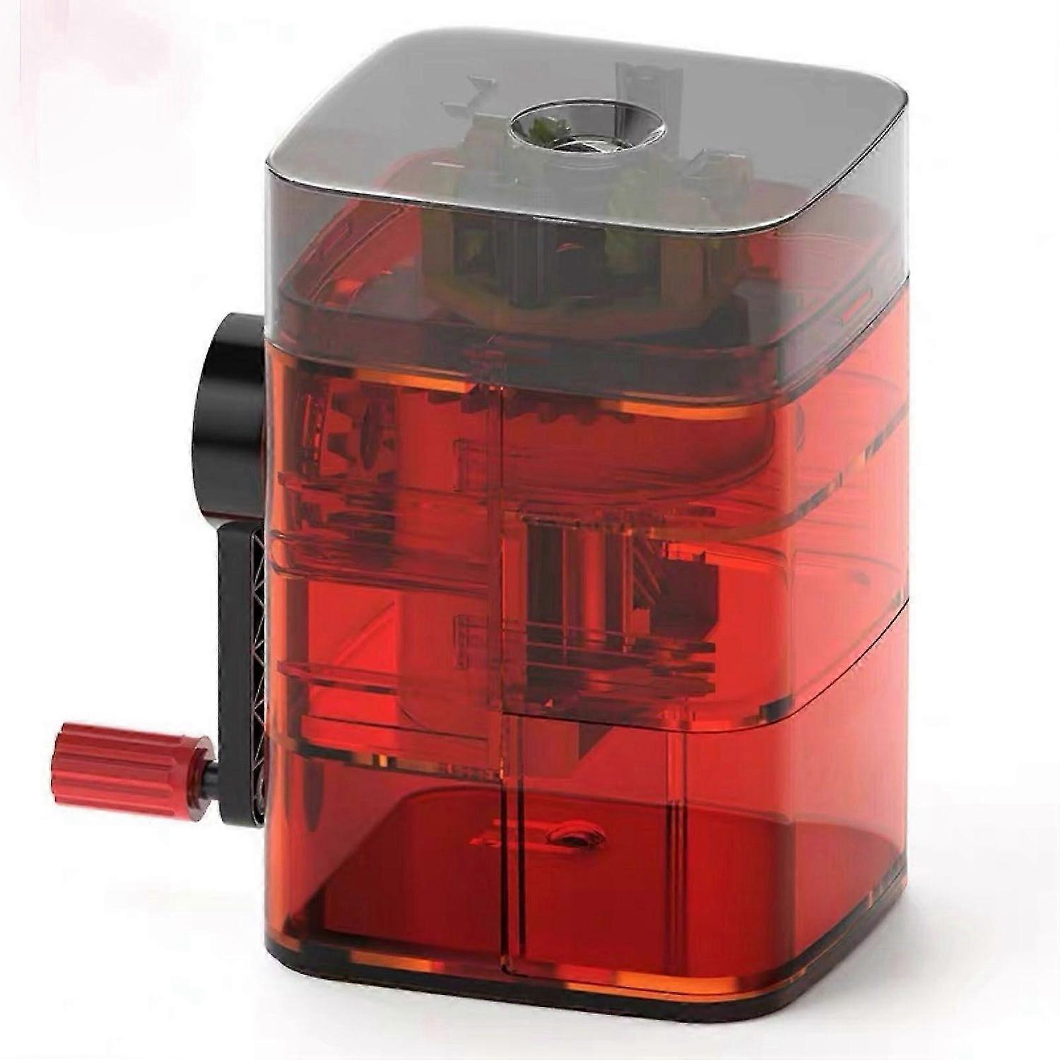 2025 Latest Model Manual Pencil Sharpener Automatic Pen Feeding Hand Cranking
