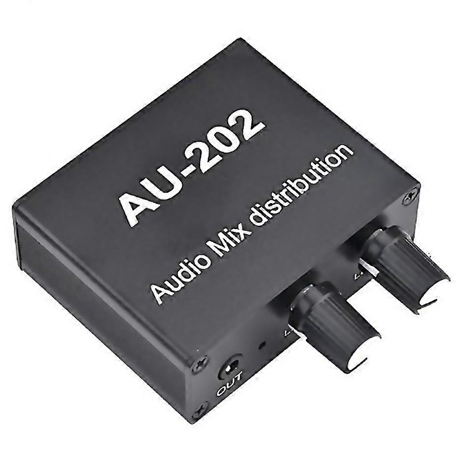 For Au202 2 Input 2 Output Stereo Mixer Audio Distributor