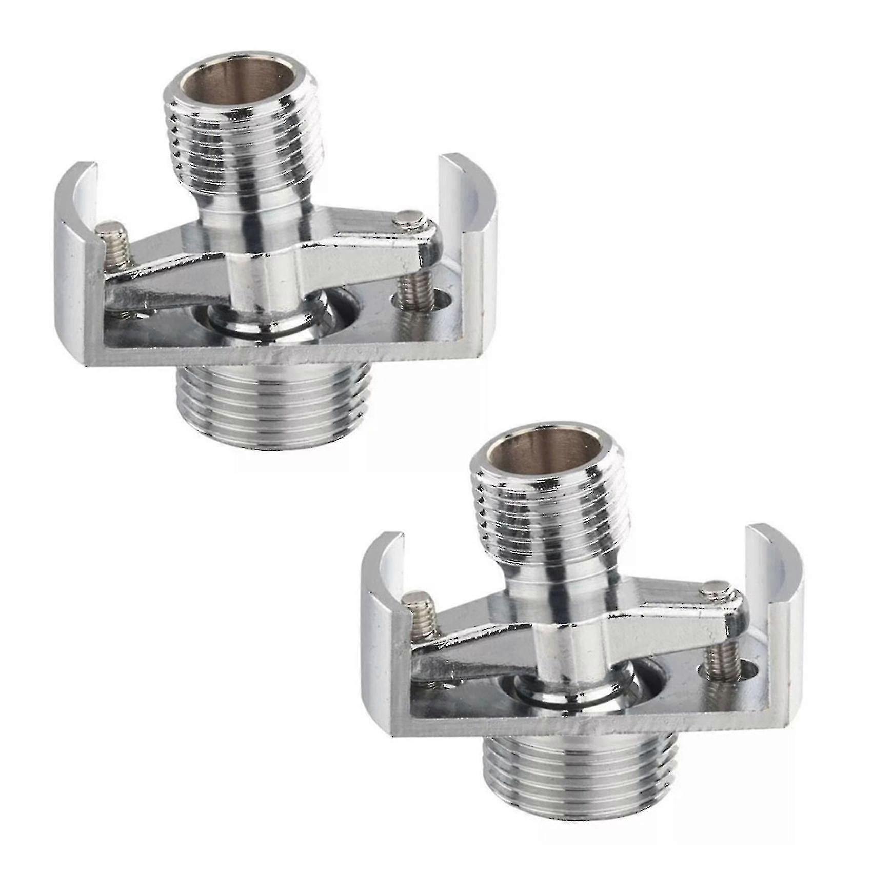 Curved foot shower head with copper construction for durability