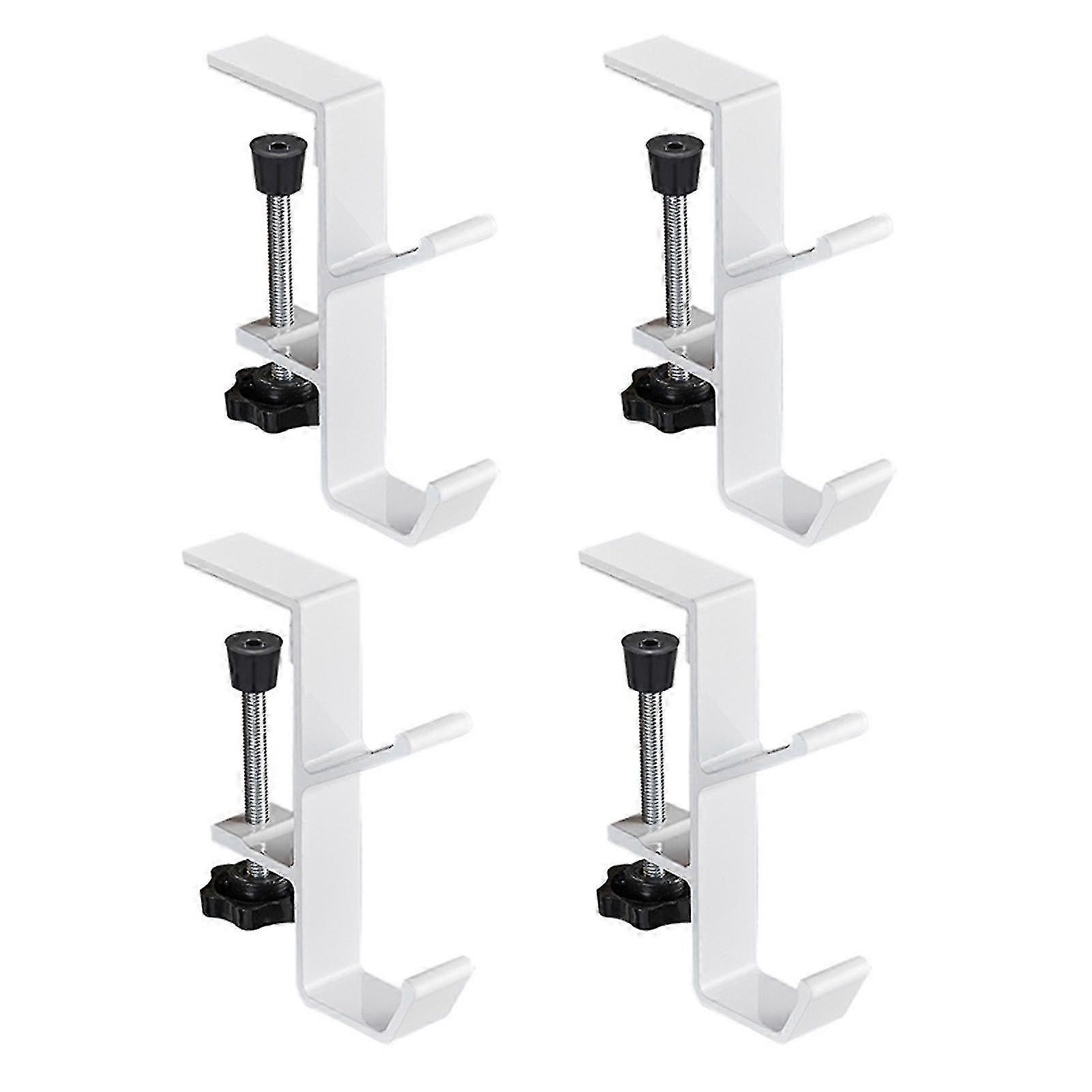 Table Mount Organizer with 4 Clamp-On Hooks for Handbags and Backpacks Ideal for School and Office Use 2025