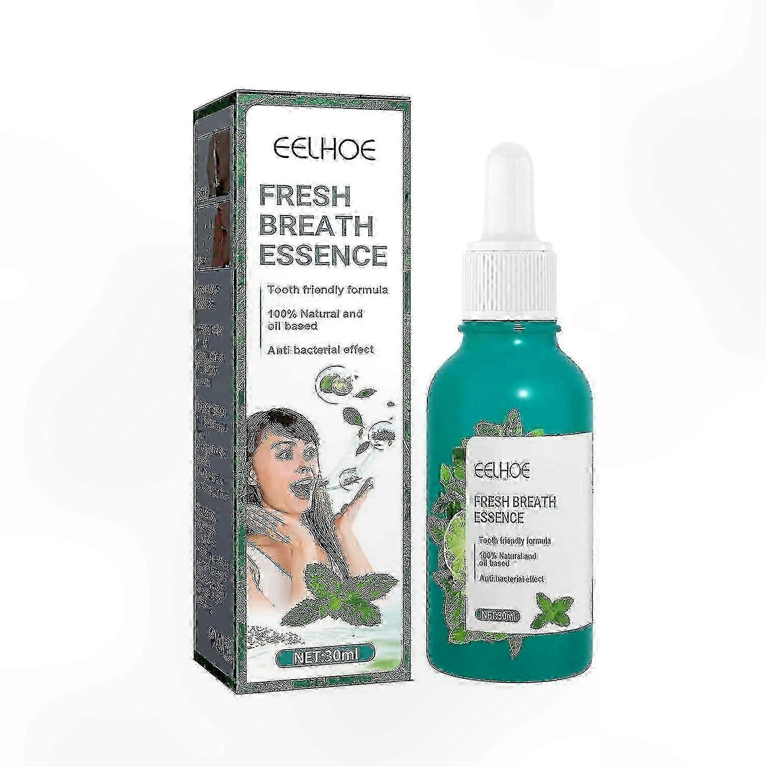 Fresh Mint Flavor Oral Drops for Neutralizing Odors and Supporting a Clean Mouth Environment