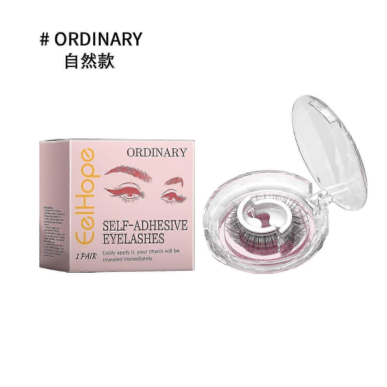 EELHOPE self-adhesive false eyelashes, lazy, no glue, no removal, self-adhesive, long, many eyelashes