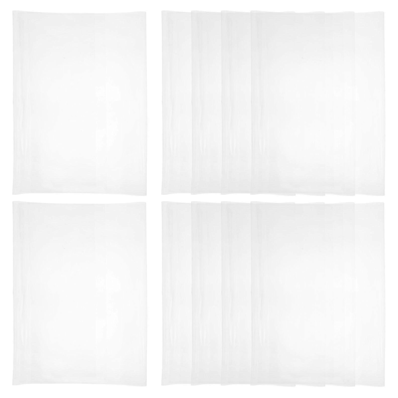Clear Book Cover Sleeve for Notebooks and Books Made from Transparent Pp Material Protective and Waterproof 10Pcs