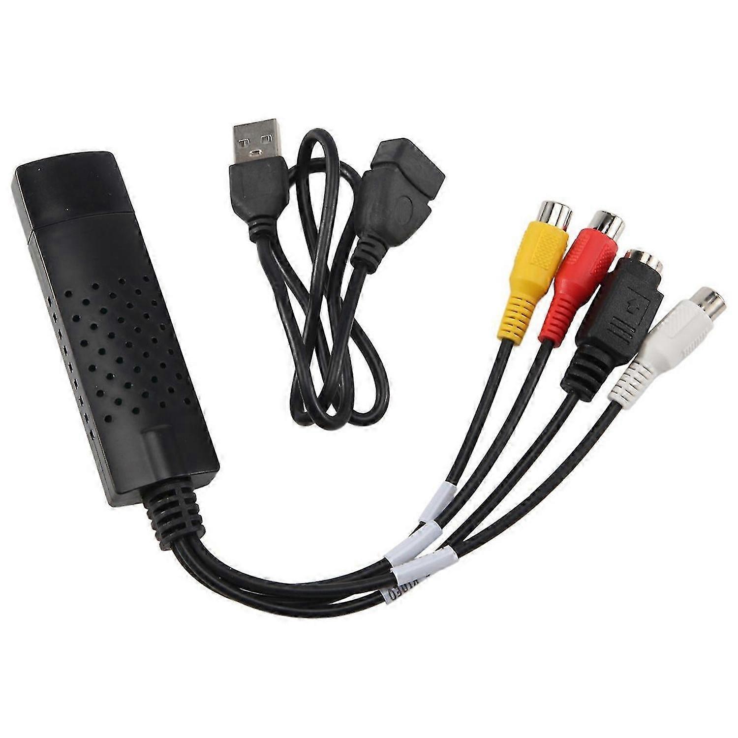 USB 2.0 Easy Cap Video TV DVD DVR Capture Adapter Easier Cap USB Video Capture Device Support Win10
