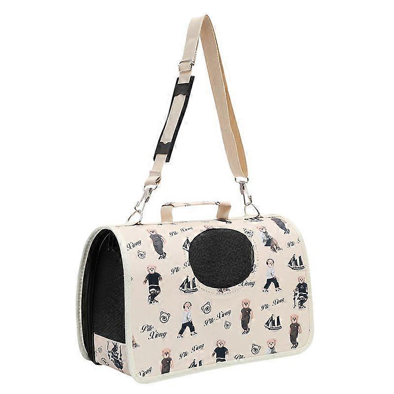 Foldable Pet Carrier Backpack With Bubble Window, Breathable Cat Dog Carrier Bag
