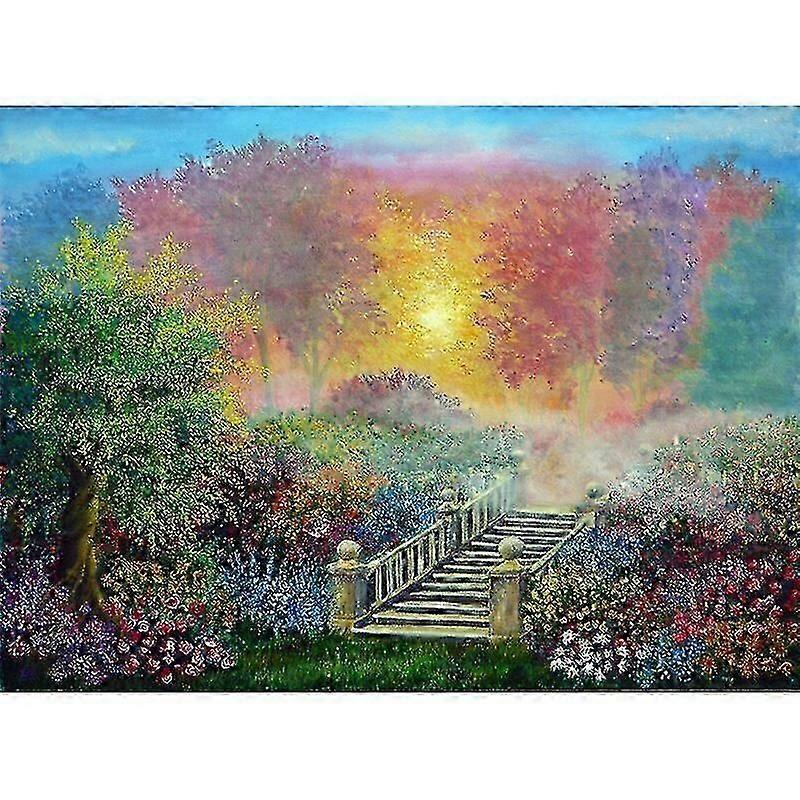 Four Seasons Tree Landscape Diy Diamond Painting Full Round Diamond 5d Diamond Embroidery Cross Stitch Mosaic Home Decoration