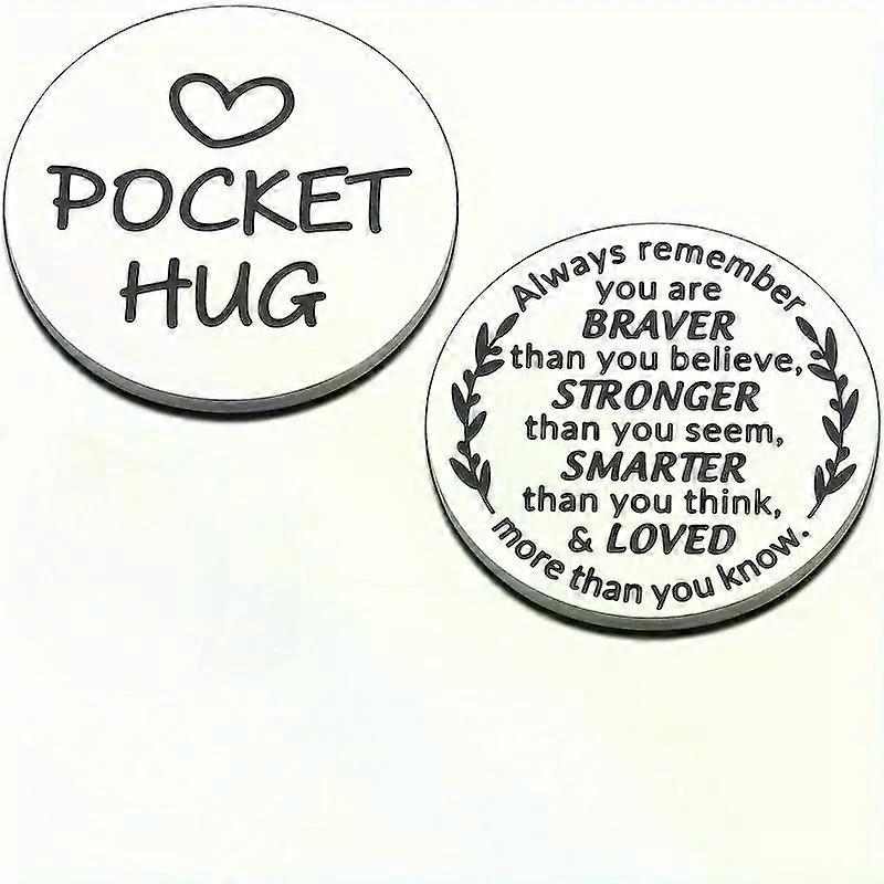 LULU Custom Stainless Steel Decision Coin Custom Engraved Flipping For Gifts Motivational Pocket Coin