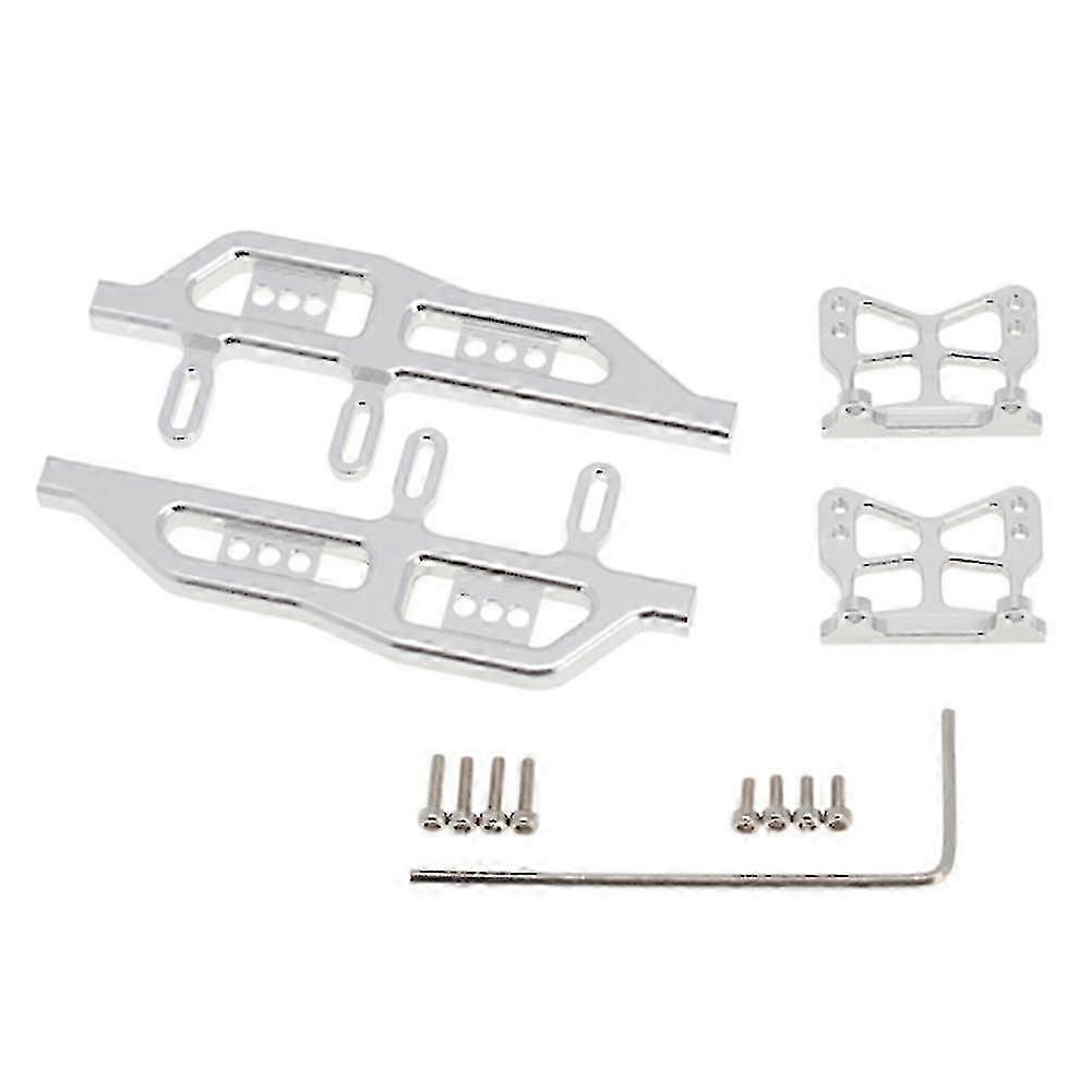 1/24 Scale Model Car Parts Metal Side Pedals Frame Pedal 1 Set For Axial Scx24 90081,silver