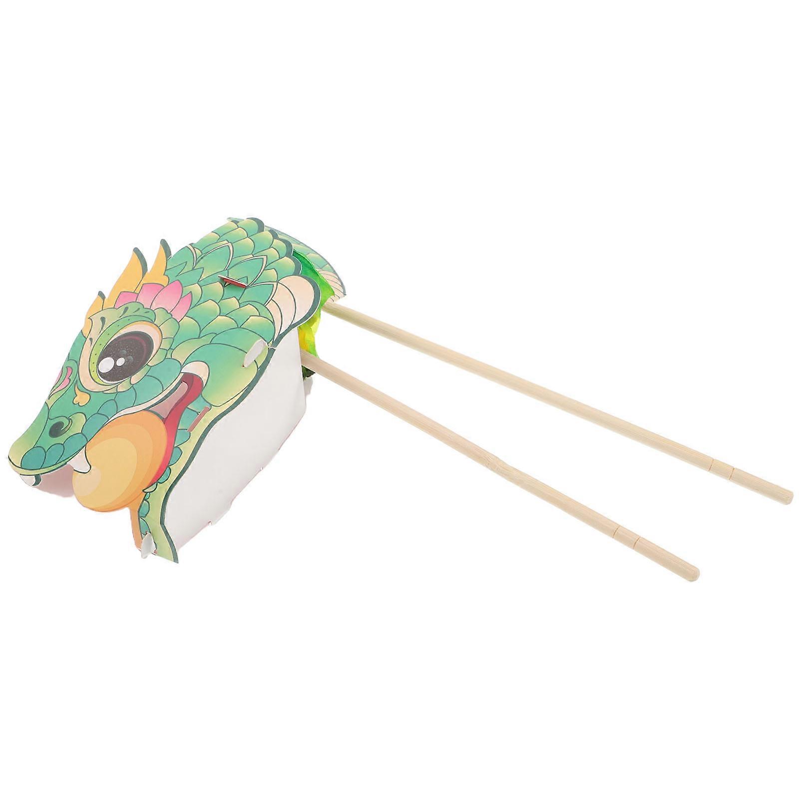 3Pcs Year of The Snake Toy Handheld Chinese Paper Snake for Kids DIY Craft