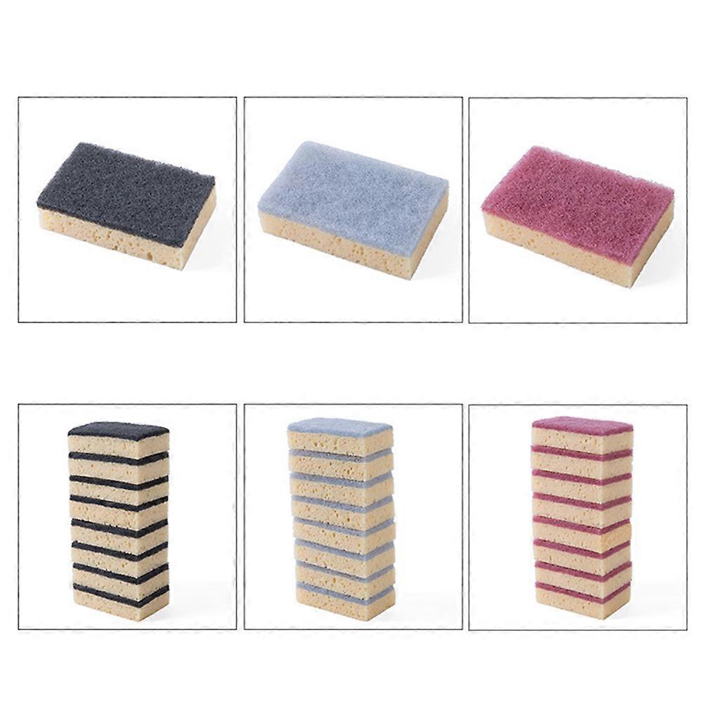 Sponge for Dish Washing Double-Sided Cleaning Sponge Dishcloth 6Pcs Assorted Colors