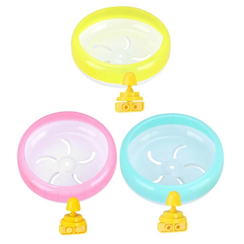 Hamster Wheel Toy Durable Exercise Wheel for Pets 3Pcs Assorted