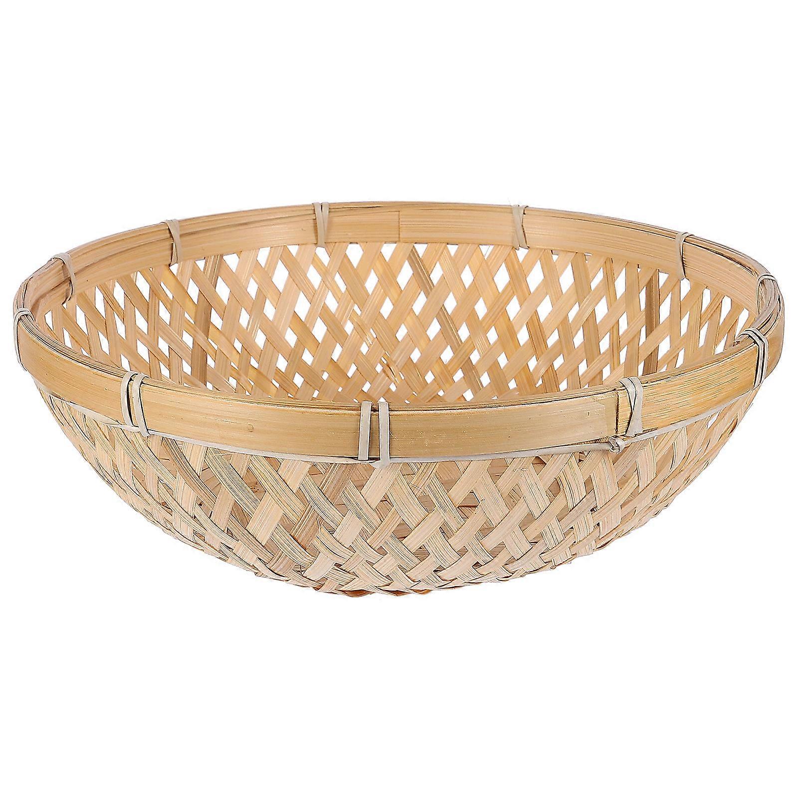 Multipurpose Storage Basket Bamboo Basket for Storage 1Pcs Kitchen Organizer