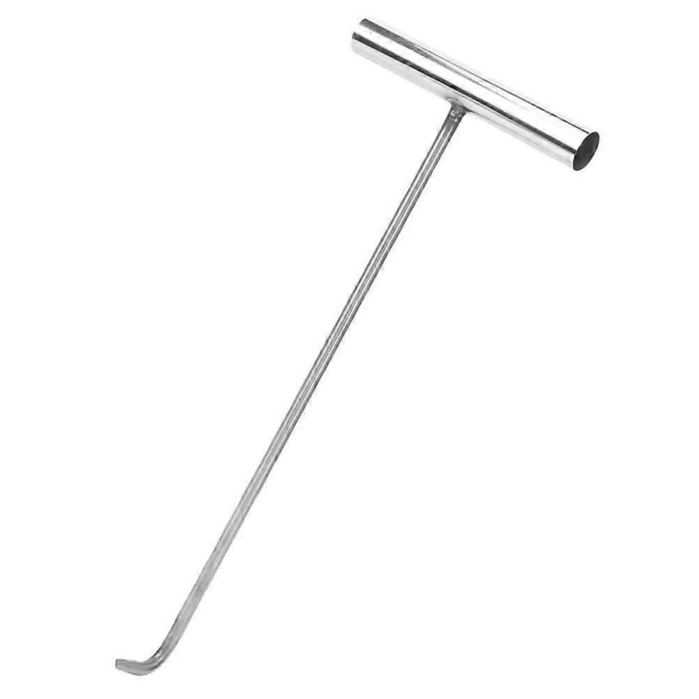 Heavy Duty Manhole Lid Hook For Property Management And Construction Use 10Mm Diameter Sturdy Lifting Accessory 1Pack