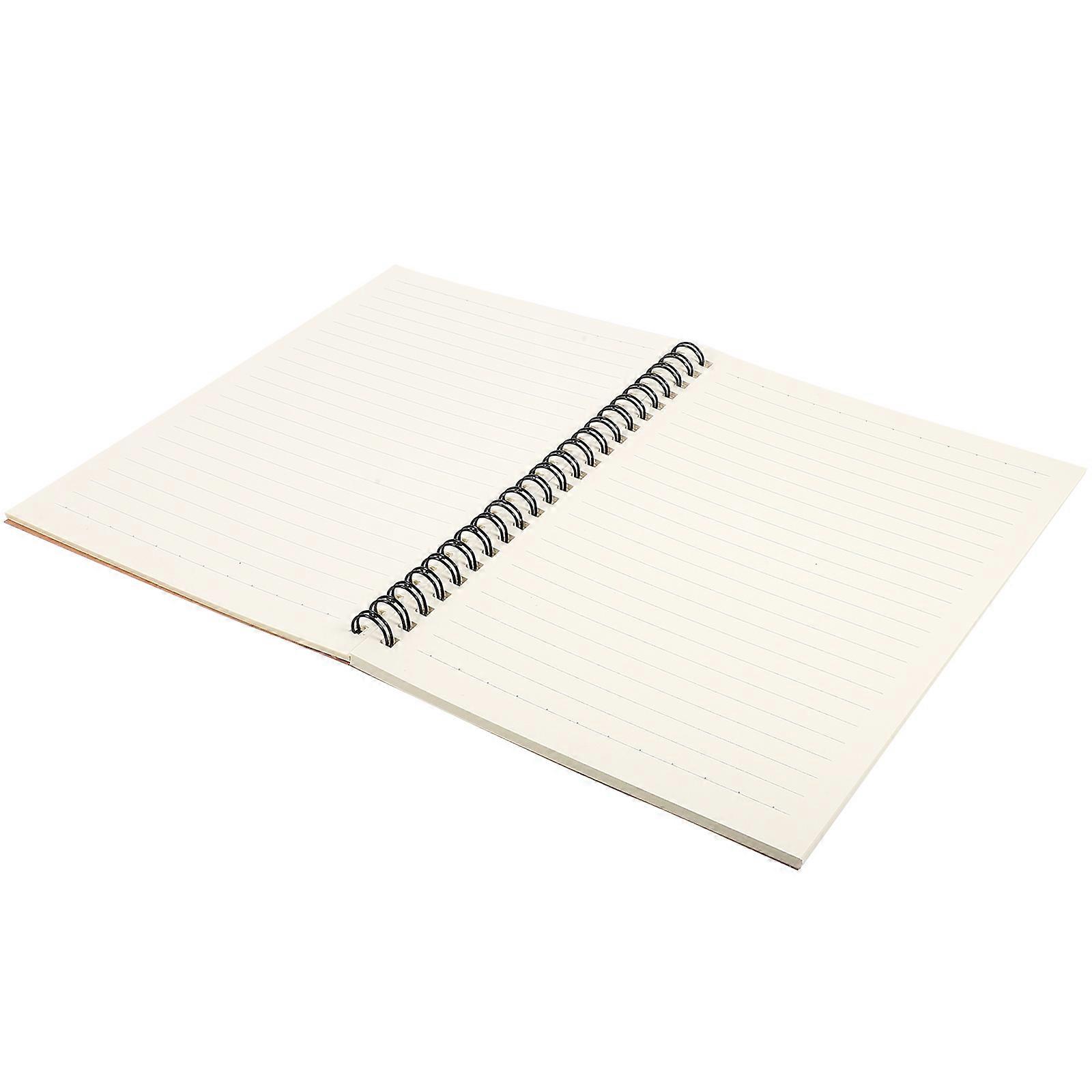 Paper Spiral Notebook for Writing Use Brown 2Pcs Classic Notebooks