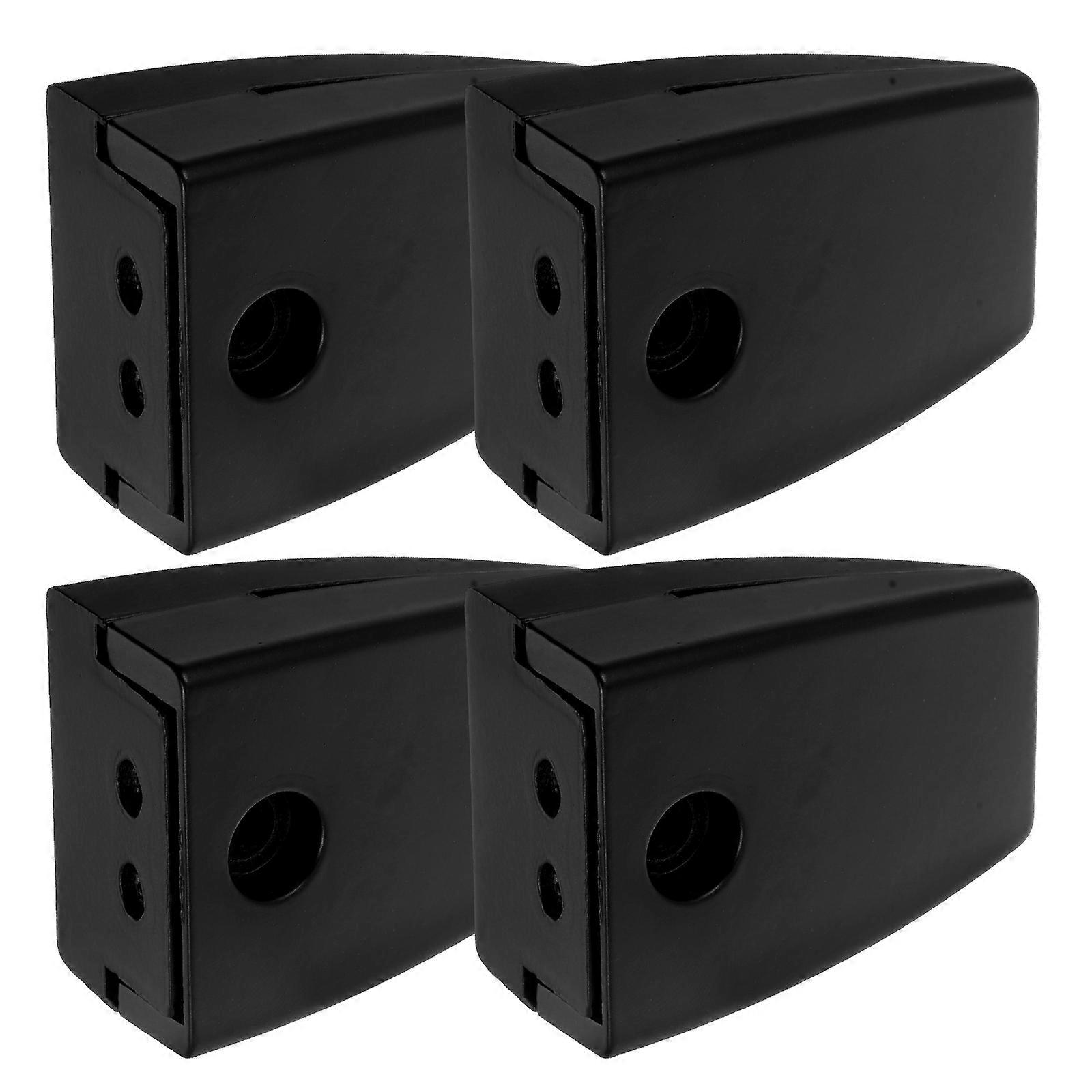 Office Desk Partition Clamp 8Pcs Aluminum Alloy Black for Organization
