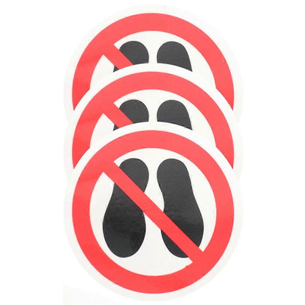 No Stepping on Warning Sign Stickers Safety Adhesive Labels for Pools 6Pcs