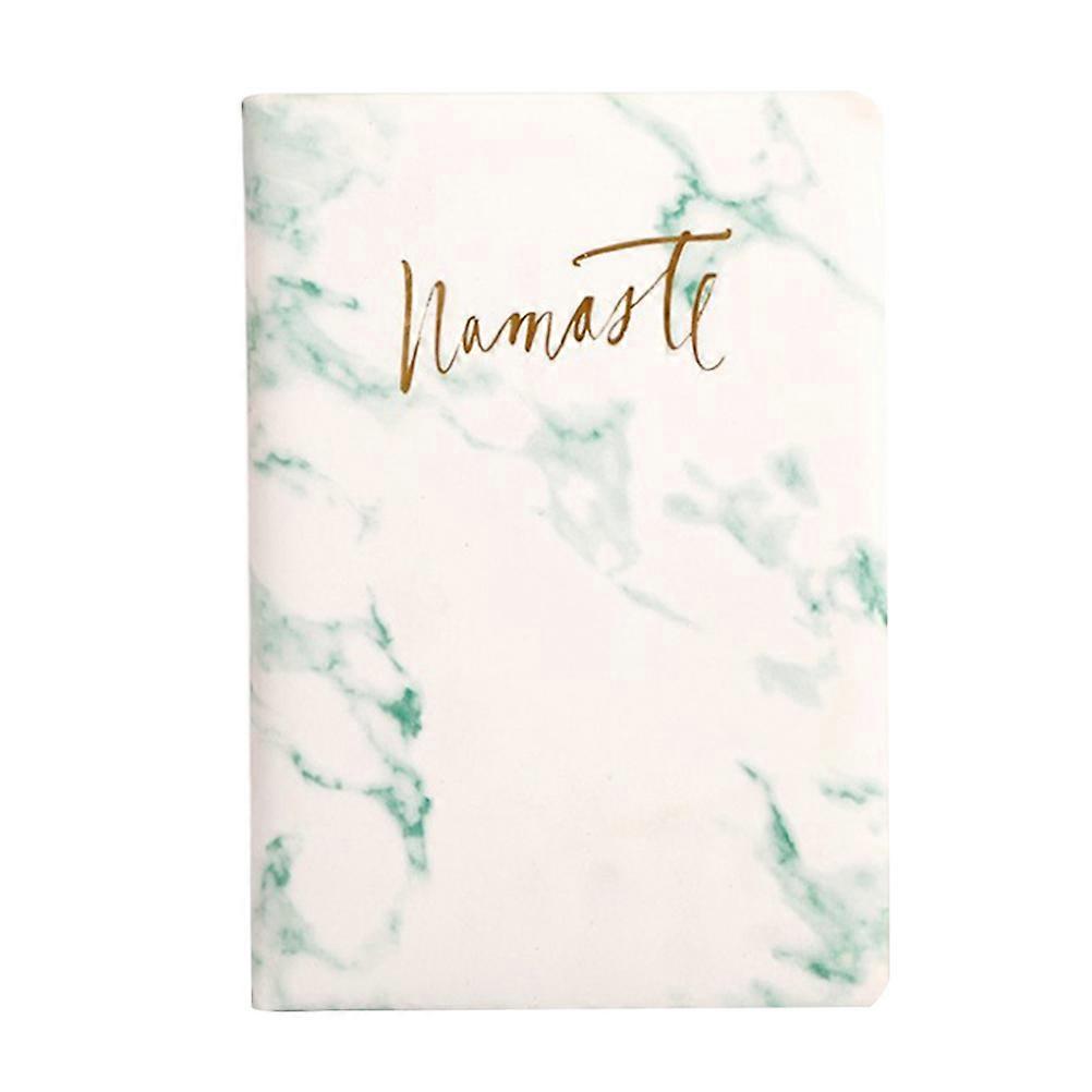 Marble Pattern Notebook Journal Office Writing Notepad for Men Women Light Green 1Set