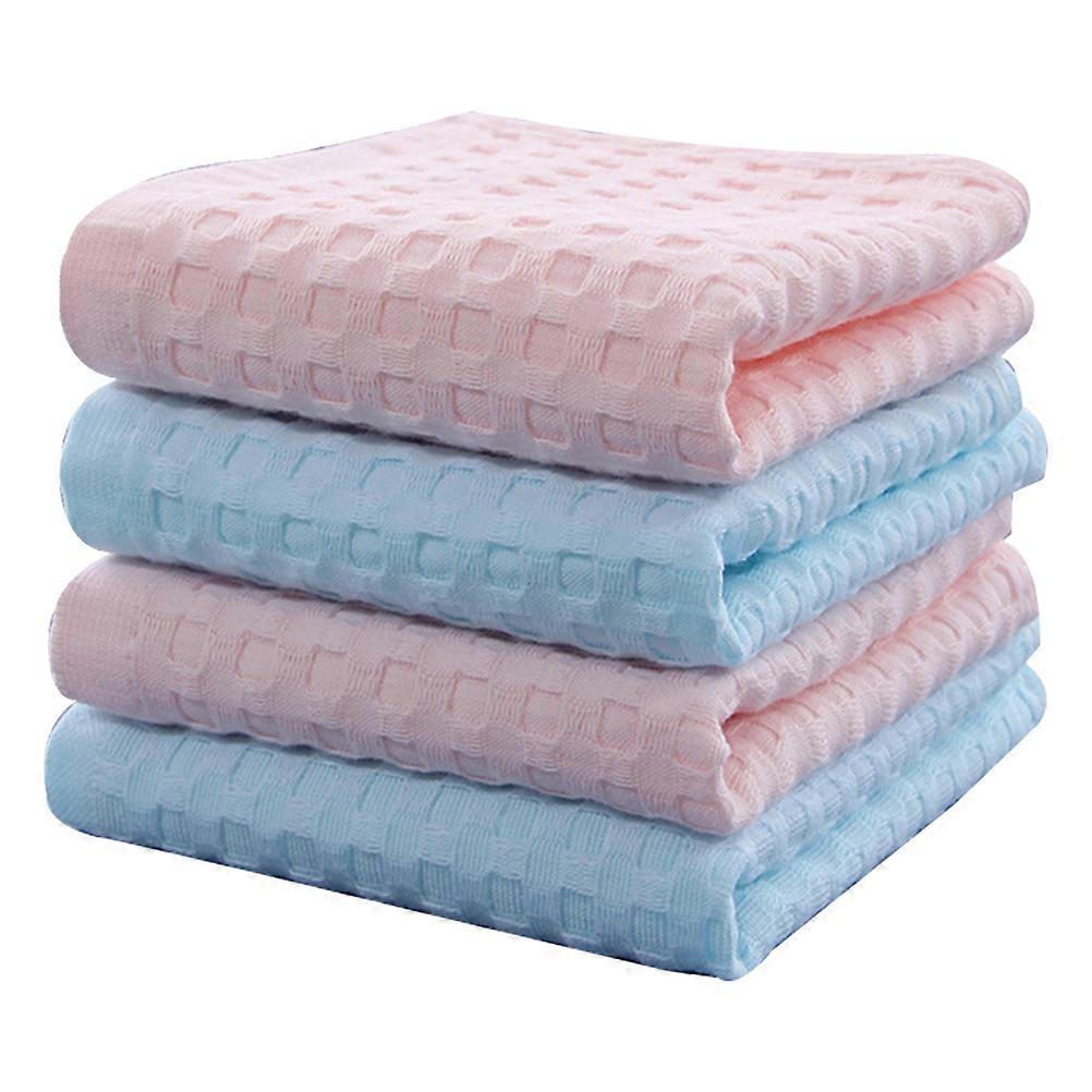 Super Absorbent Cotton Face Cloths 4Pcs Suitable For Daily Use Fresh Style Washcloths In 50x25cm Size