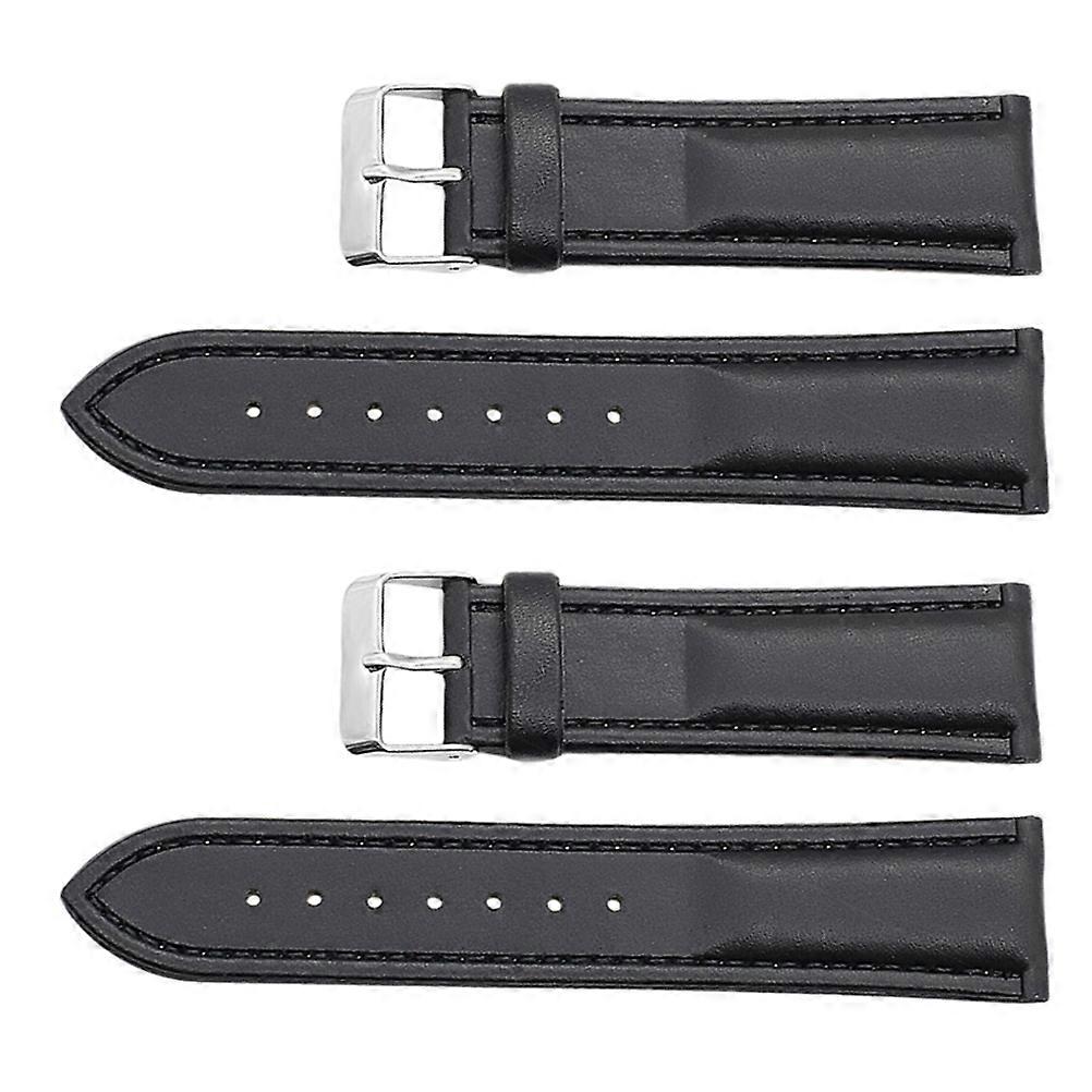 Black Watch Band for Adjustable Watch Strap 4Pcs Set