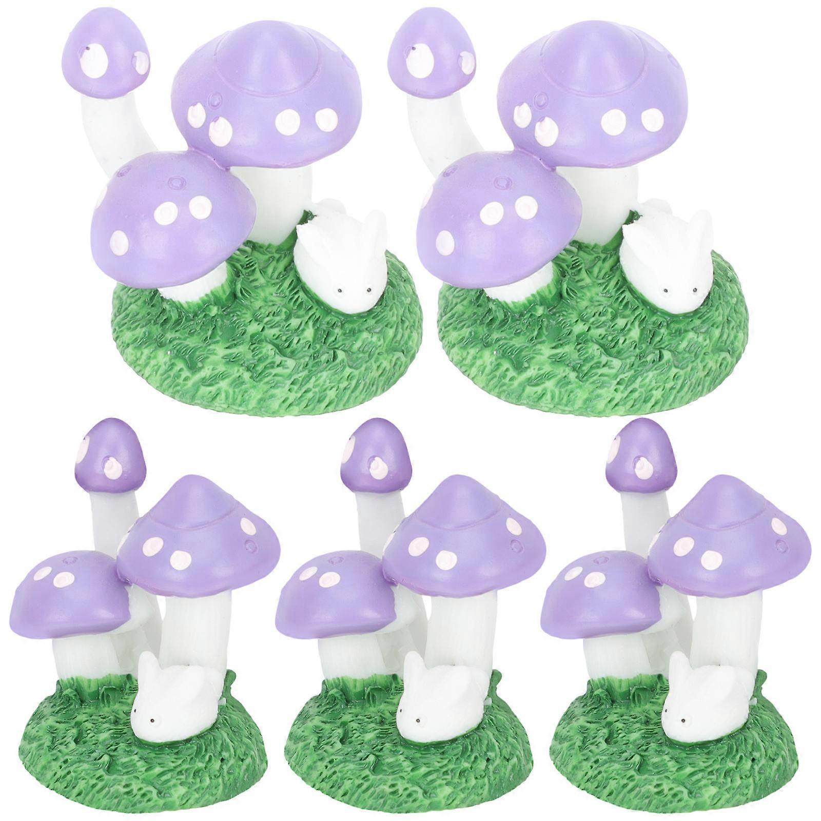 Miniature Mushroom Ornament 25 Pcs Perfect For Succulent Planter Or Office Decor With 3.4x2.7cm Size And Fine Workmanship