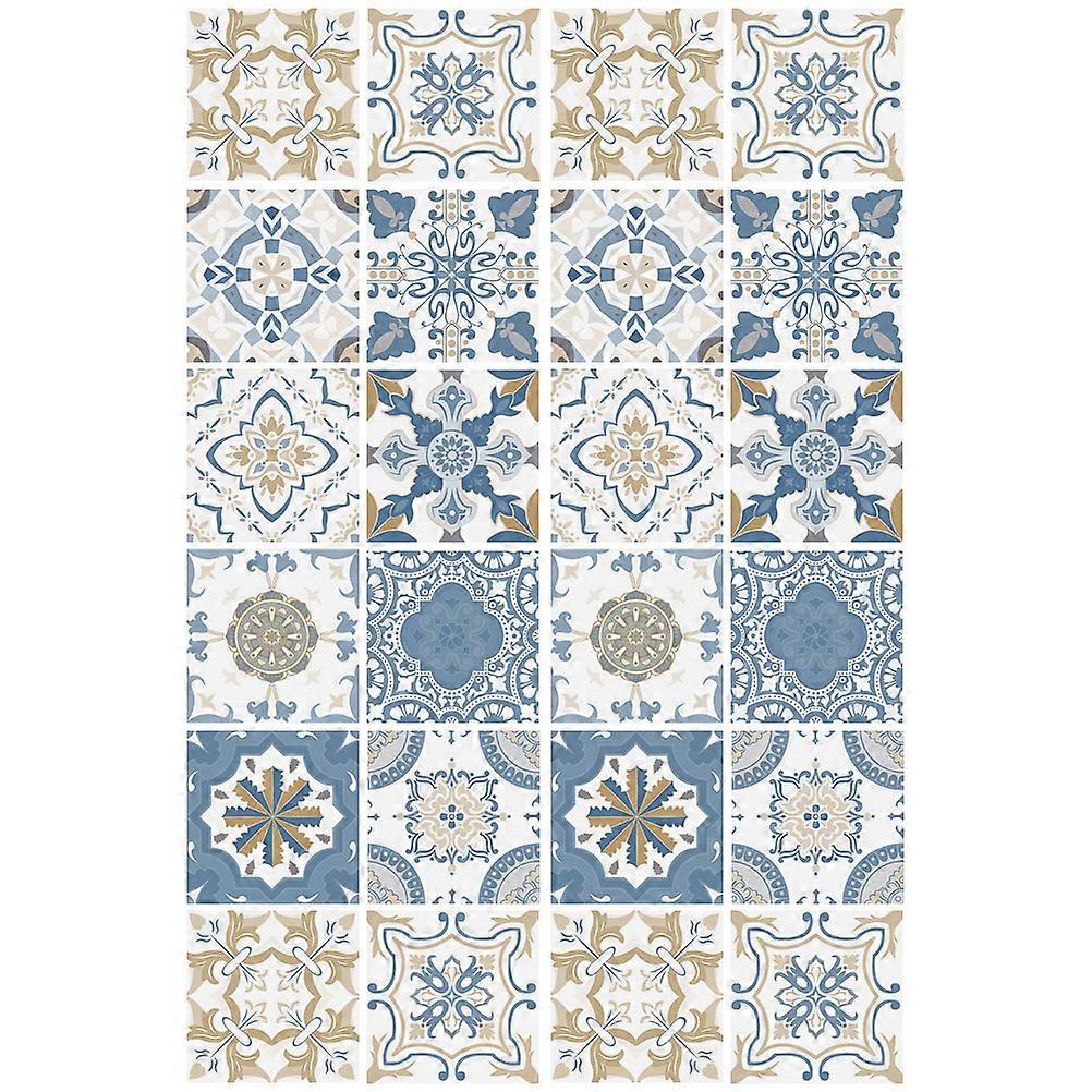 Self-Adhesive Tile Decals For Interior Decorators Bathroom 15X15Cm Waterproof 48Pcs
