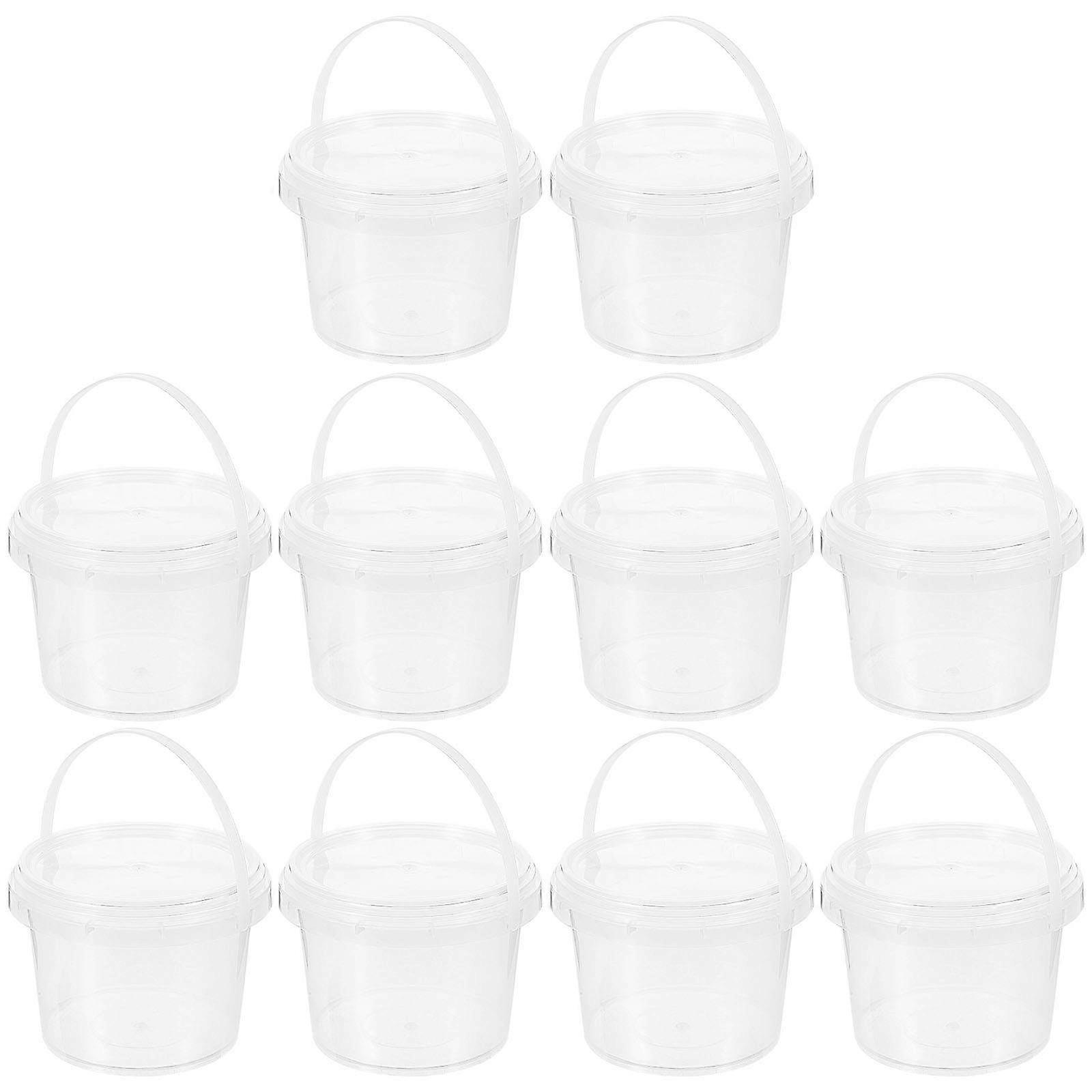 Transparent Plastic Storage Bucket for Storage 20Pcs Food Container