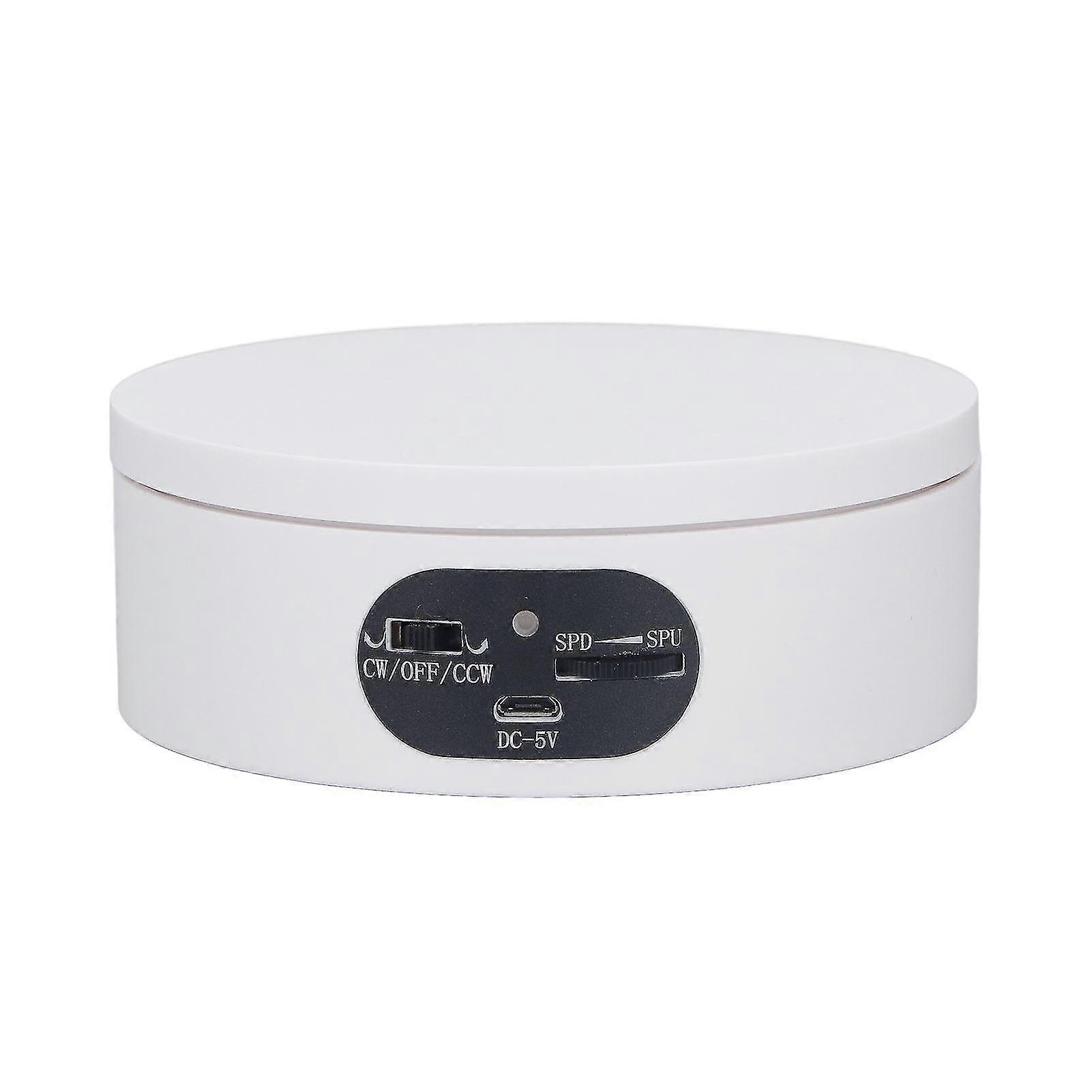 Rotating Display Stand 4.7in USB Battery Powered Stable Quiet Auto Rotation Turntable Stand for Jewelry Watch Model 2025