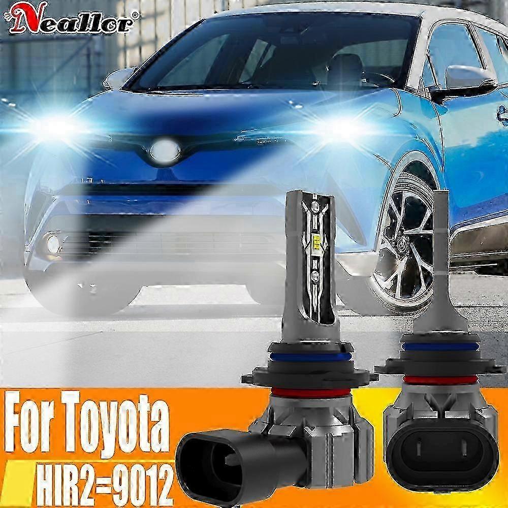 2pcs HIR2 Led car light Head Canbus No Error 9012 Bulb High Power 6000K White Diode Lamp 12v 55w For Toyota Chr 2016 ~ 2023 2025