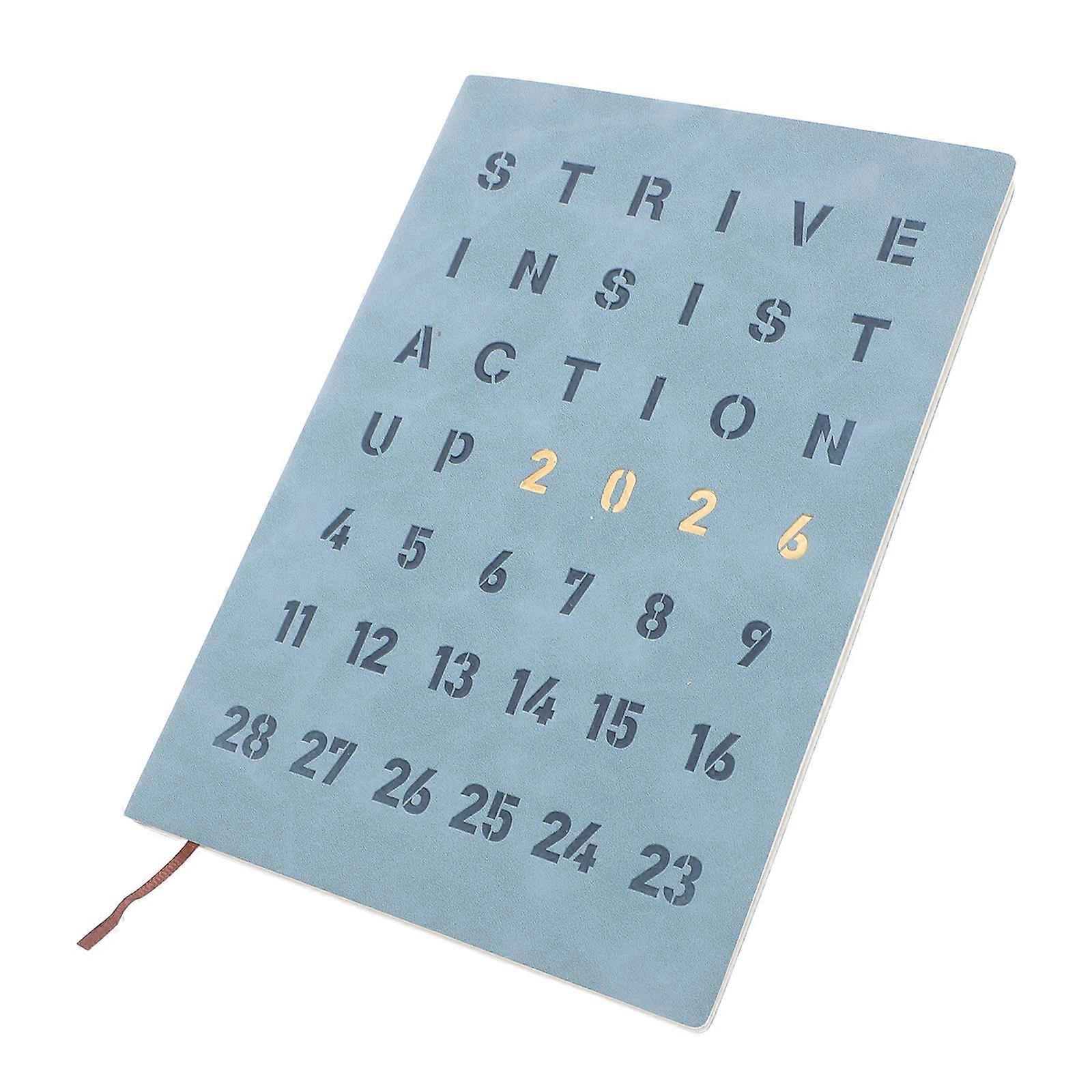 Schedule Planner Daily Planner for Office 2Pcs Hardcover Blue Organizer