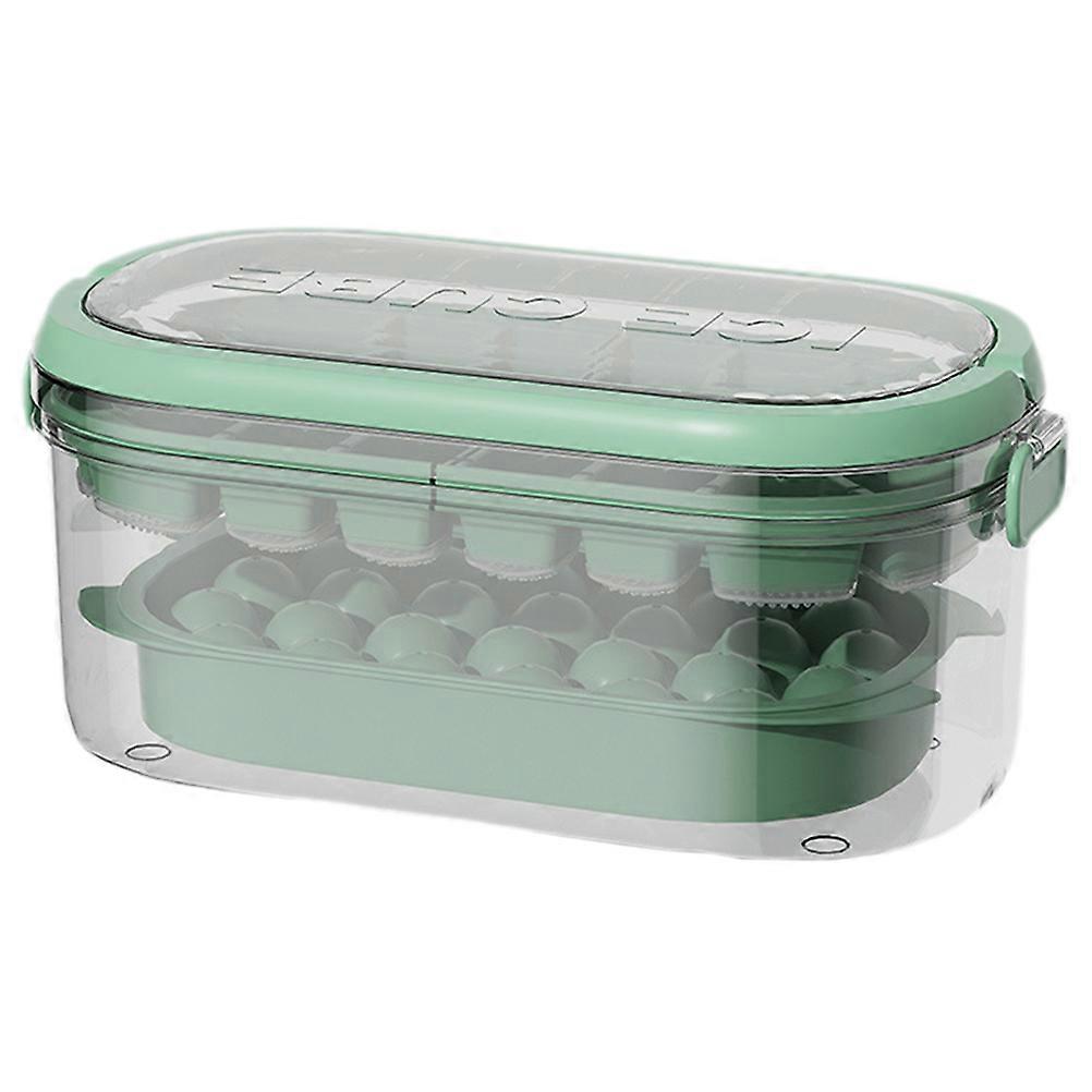 Ice Cube Molds Ice Cube Making Mold For Home Use Outdoor Camping Light Green Plastic Easy Release 1Pcs