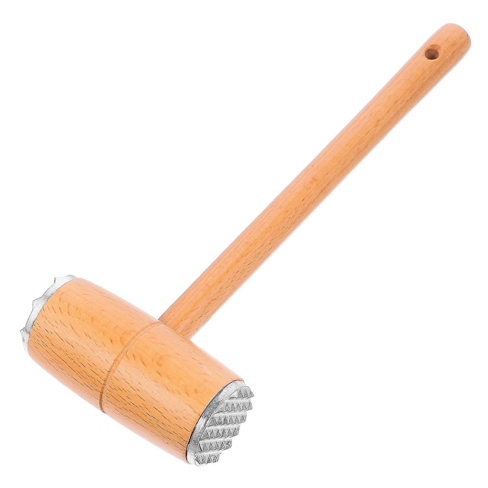 Wood Hammer Tool Dual-Sided Meat Flattening For Home Users Crushing Nuts 26.90X9.50X4.20Cm 1Pack