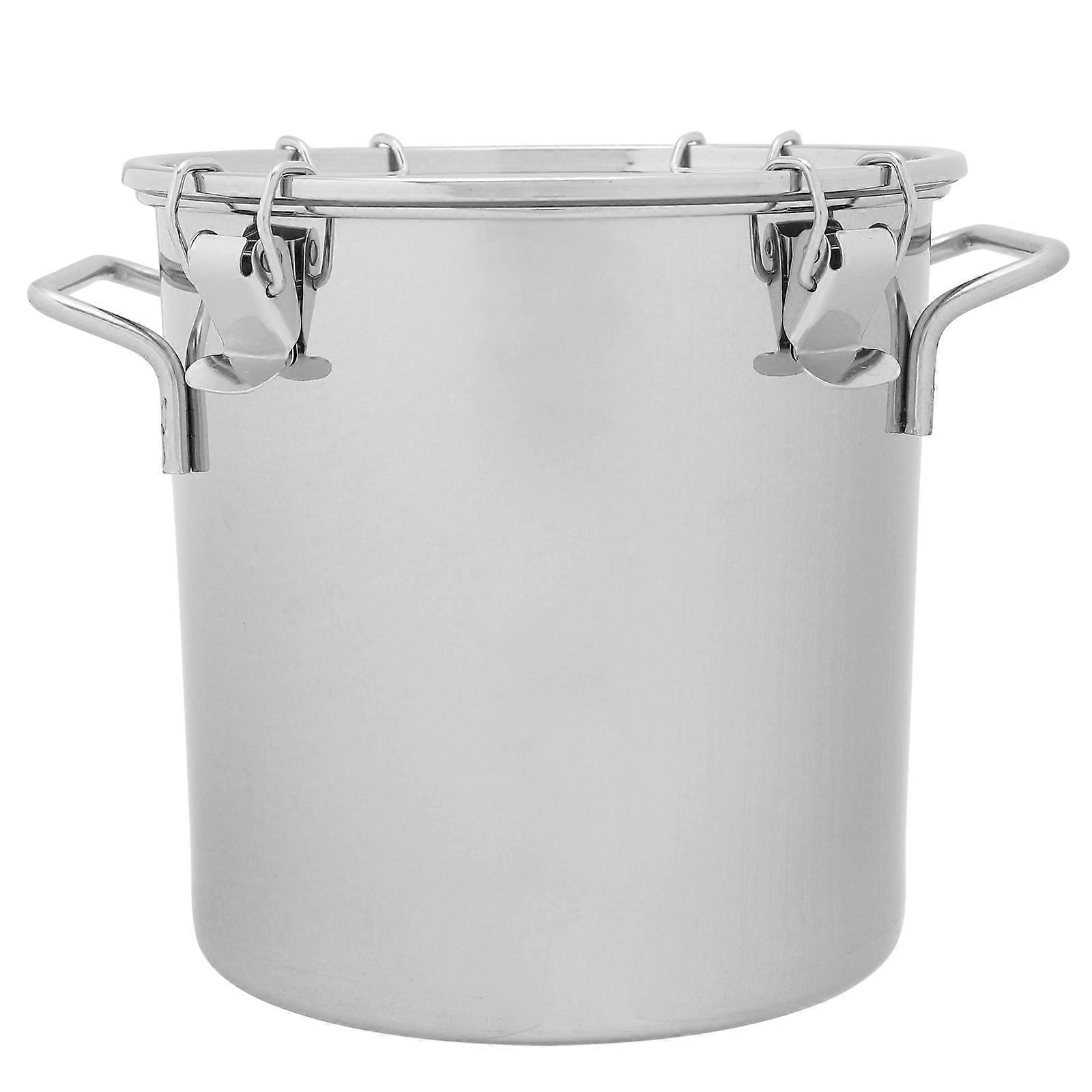 Multi-Function Container Stainless Steel for Grease 2Pcs Portable Storage Bucket