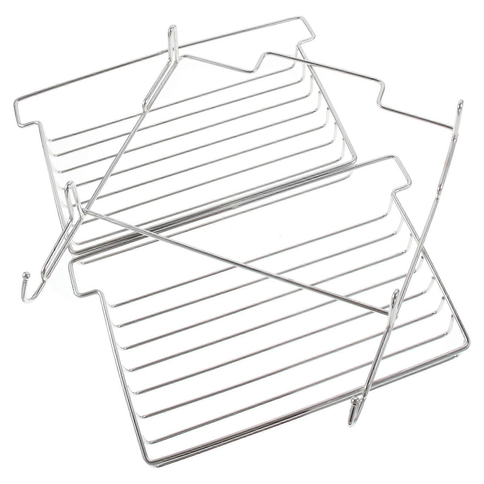 Bathroom Wall Mounted Shelf Stainless Steel Home Use Rectangular Simple Style 28.00X24.00X16.30cm 1 Set