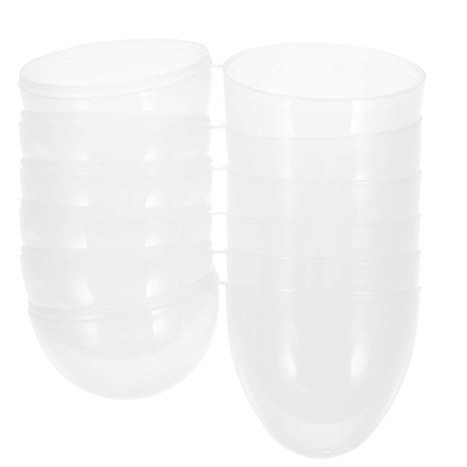 Jumbo Fillable Easter Eggs For School Activities Children Openable Transparent Candy Balls 30Pcs