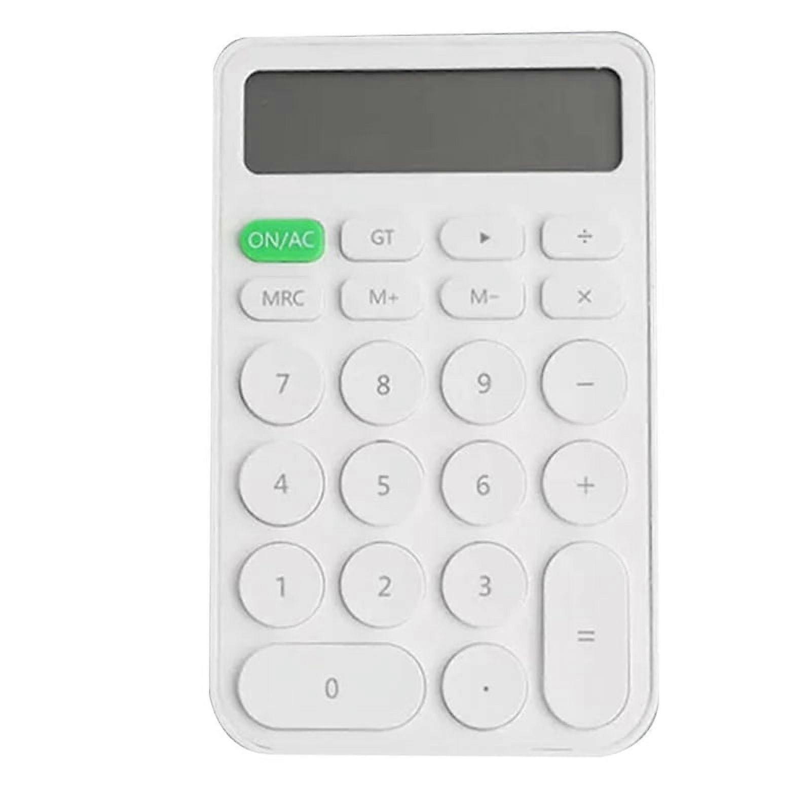 Simple Handheld Calculator Student Learning Assistant Calculator Mini Portable Calculator White