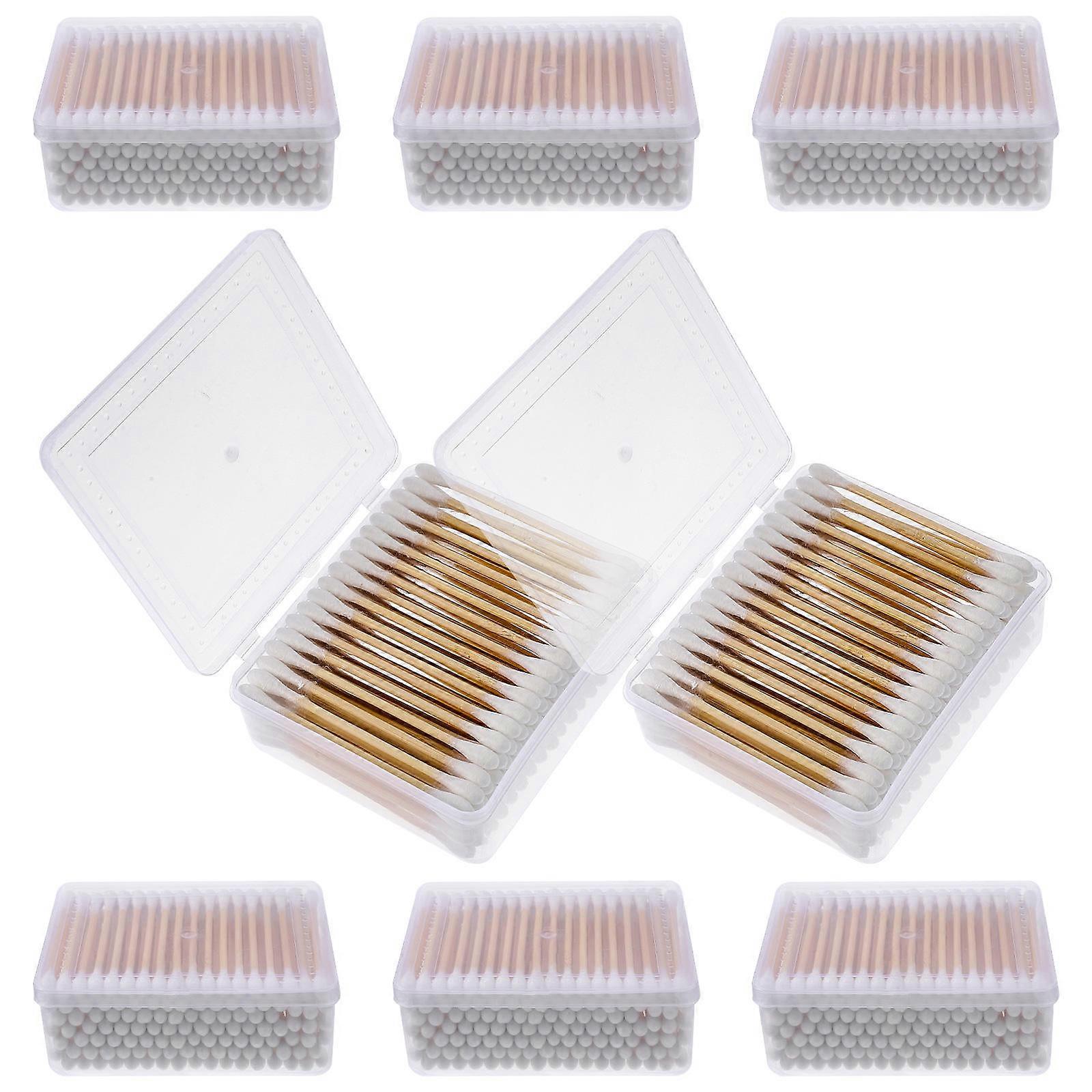 Swabs Small Eyelash Cotton Swabs for Daily Use 8 Boxes