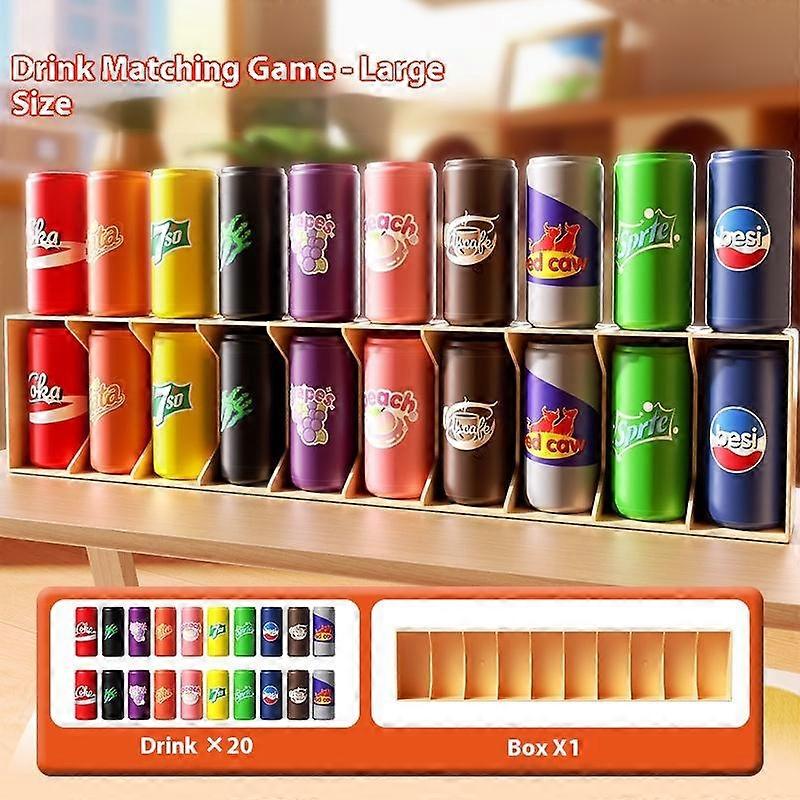 1 Set Beneficial Intelligence Toy Bottle Guessing Beverage Match Match Memory Exercise Logical Thinking Reasoning Board Game