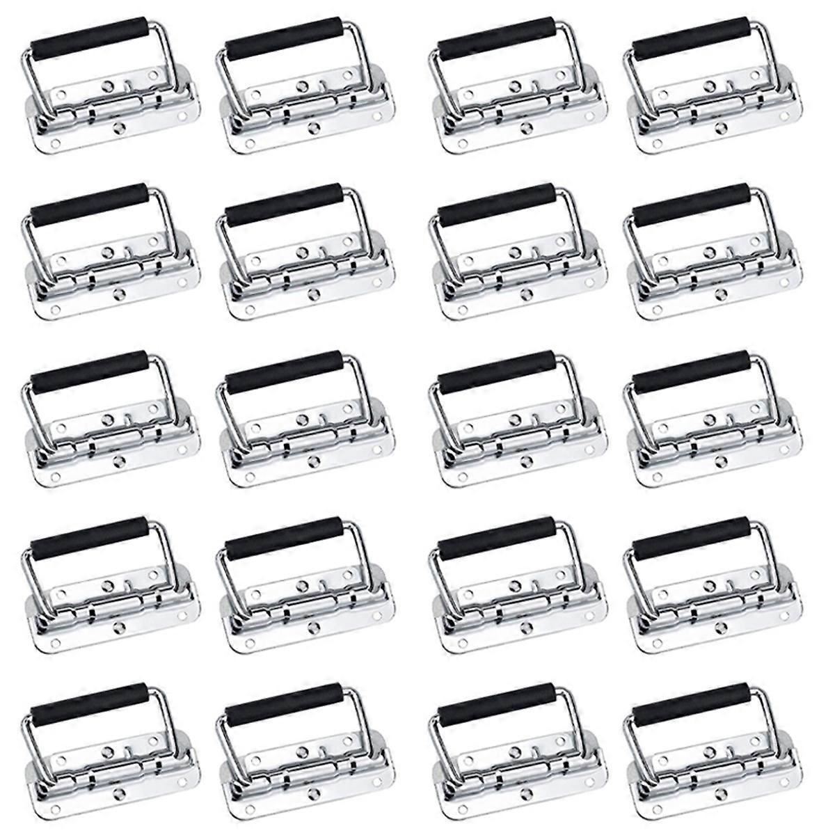 20Pcs 304 Stainless Steel Spring Handle Prop Box Tool Aluminum Box Handle Activity Handle Folding In