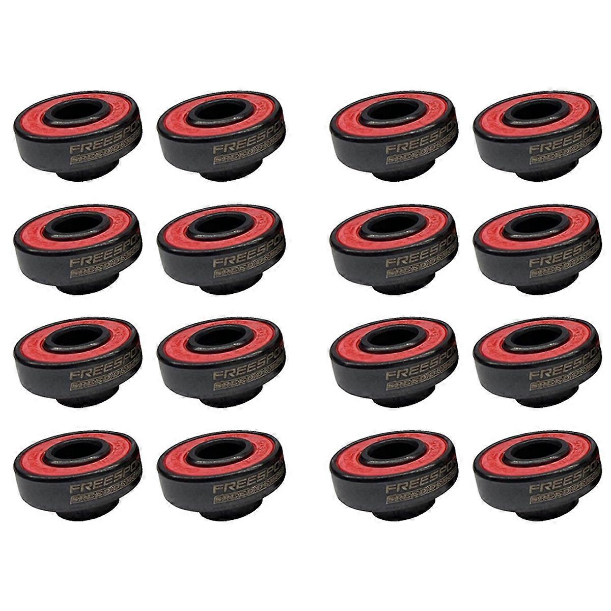 Black Bearings for Inline Skate or Skateboard (Pack of 8)