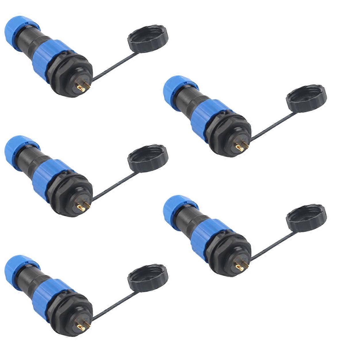 IP68 waterproof aviation plug socket nut plug socket 5 pieces