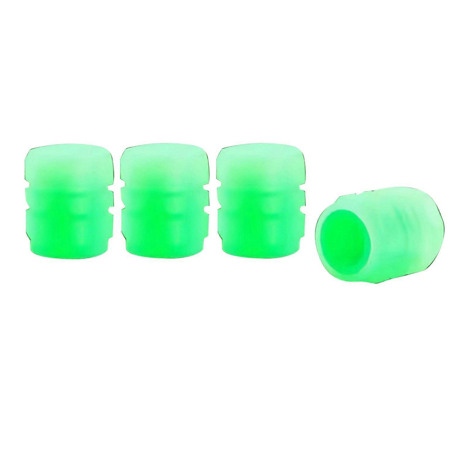 Luminous Tire Valve Cap Fluorescencyjna nocna świecąca dysza powietrzna Osłona trzpienia zaworu opony do samochodu Rower Motocykl Zielony
