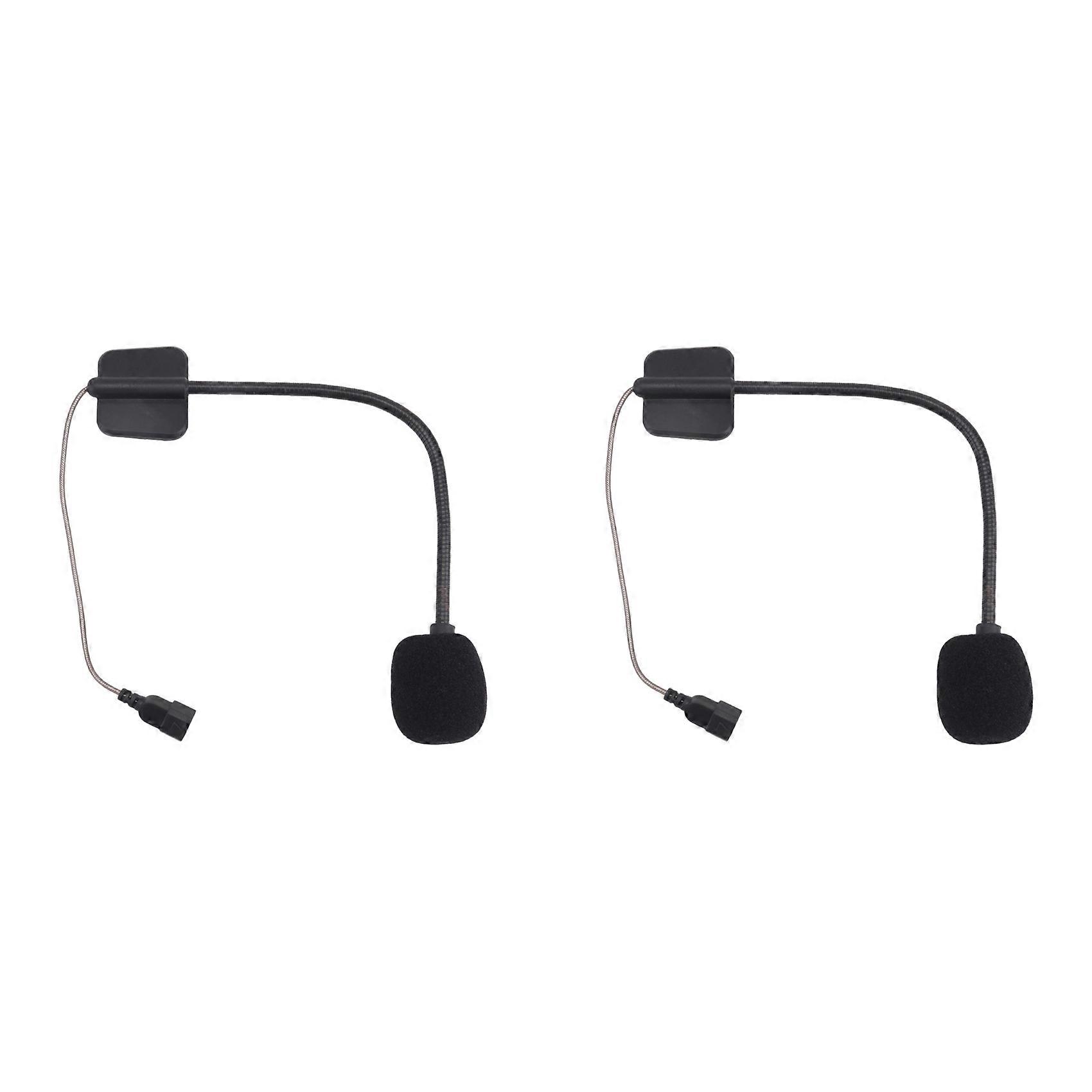 2X for Cardo PACKTALK Edge Motorcycle Bluetooth Intercom Microphone Cord Microphone Hard Cord