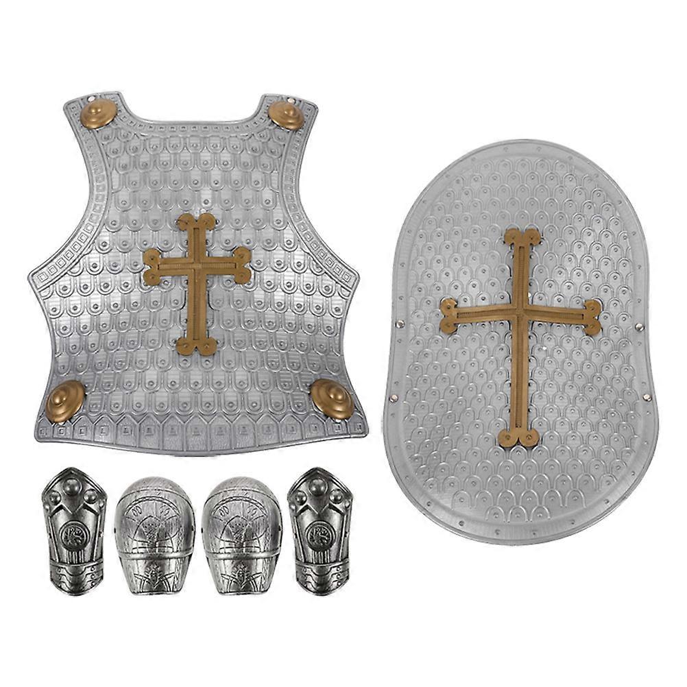 Kids Cosplay Armour Set Toy for Play 1Set Assorted Color Plastic Material