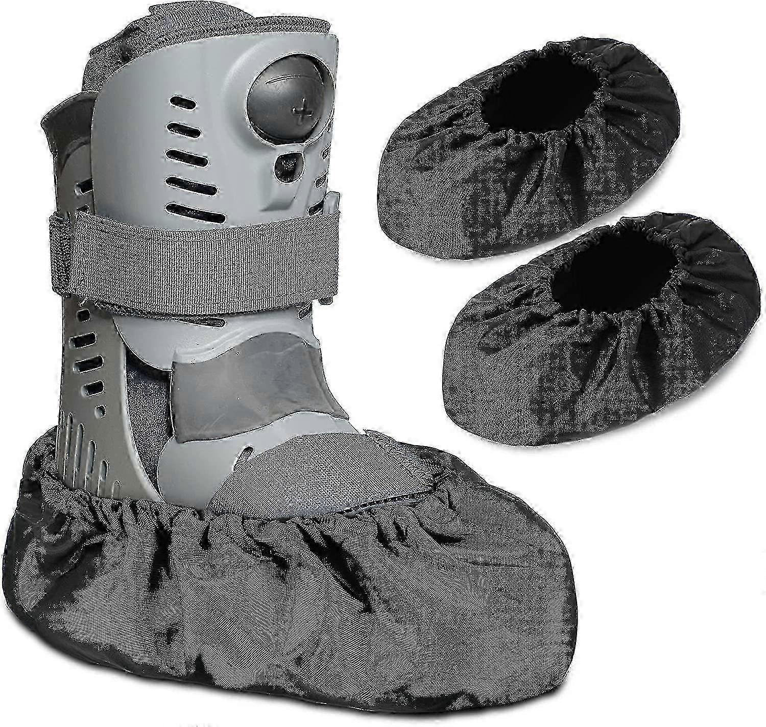 Improved Recovery Walking Boot Covers - Waterproof, Non-slip, Reusable Set